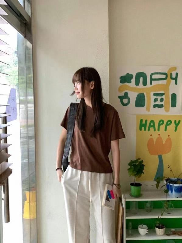 【SALE】basic tee｜粉 淺綠