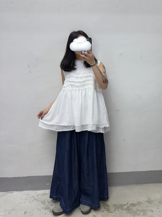 蘇蘇ruffle邊雙層外搭丨2 col