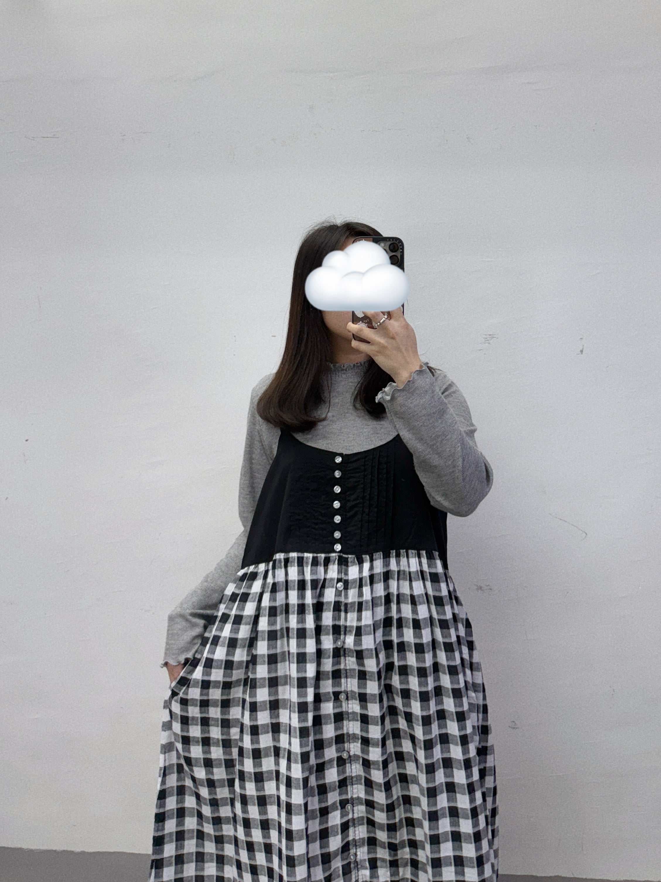 【新品優惠】拼布bb棉格紋吊帶ops丨2 col