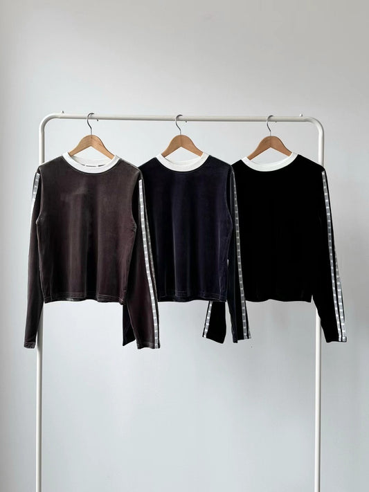 【SALE】絲絨lace top｜3 col