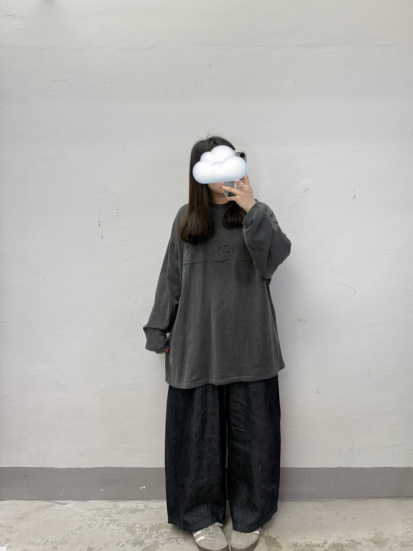 刺繡USA print top丨2 col