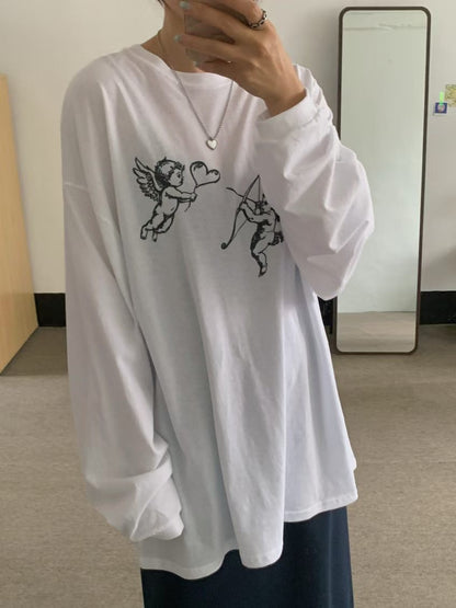 cupid print top丨2 col