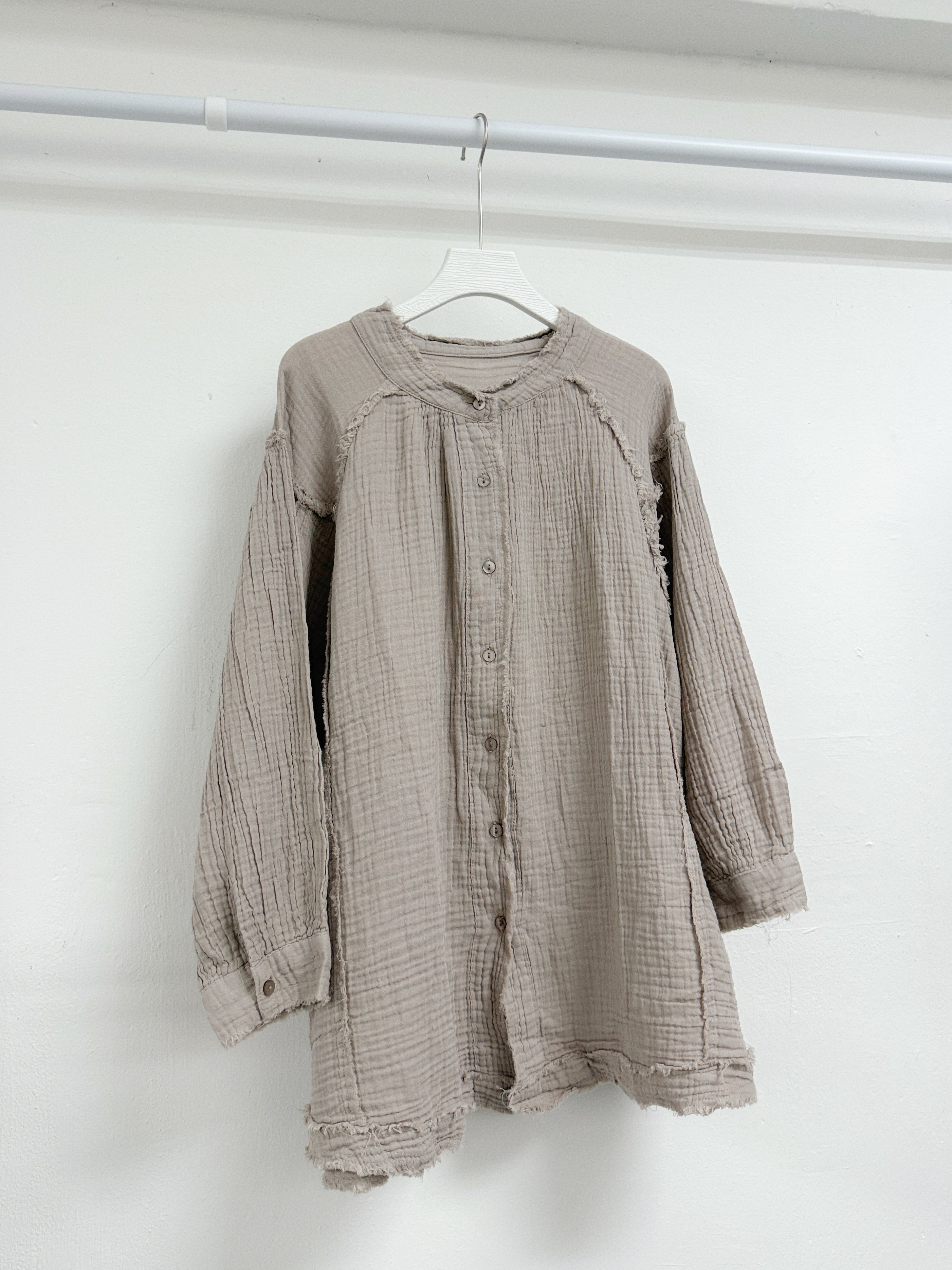 披口bb棉開胸top丨米杏 黑