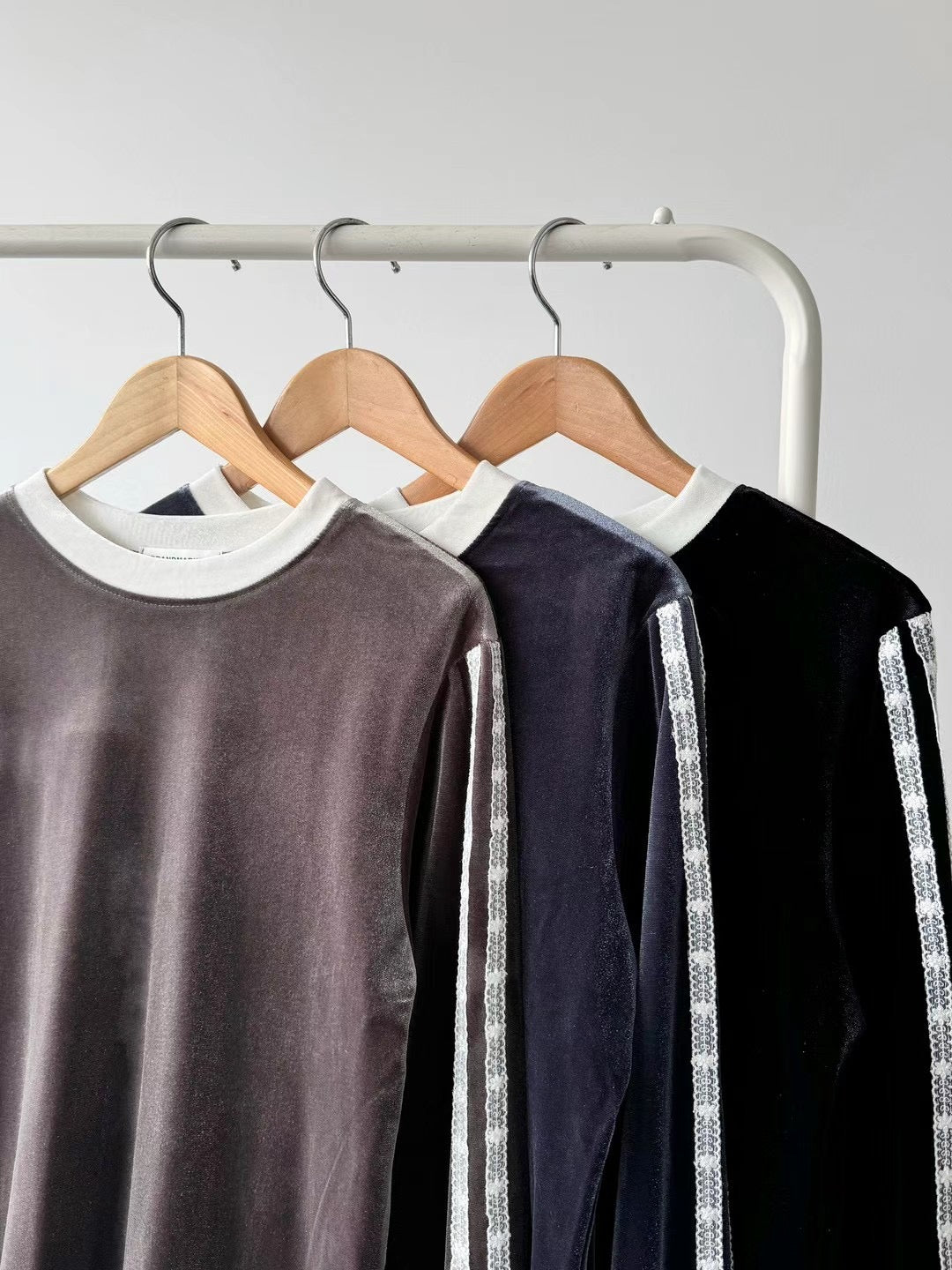 【SALE】絲絨lace top｜3 col