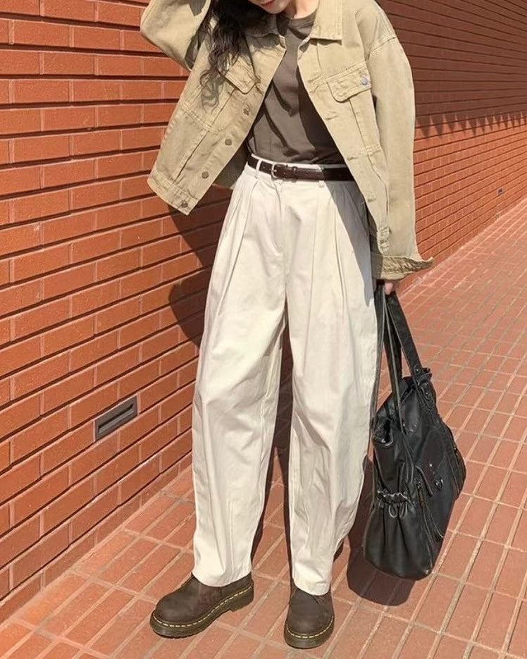 【SALE】打褶半橡筋氣球褲丨深藍