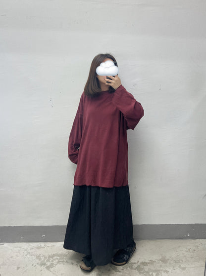 【新品優惠】oversize磨毛basic top｜3 col