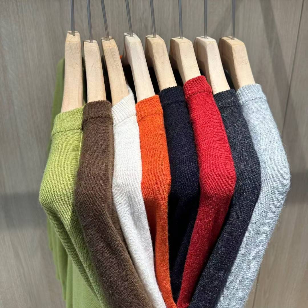 圓領闊身羊毛外套｜8 col