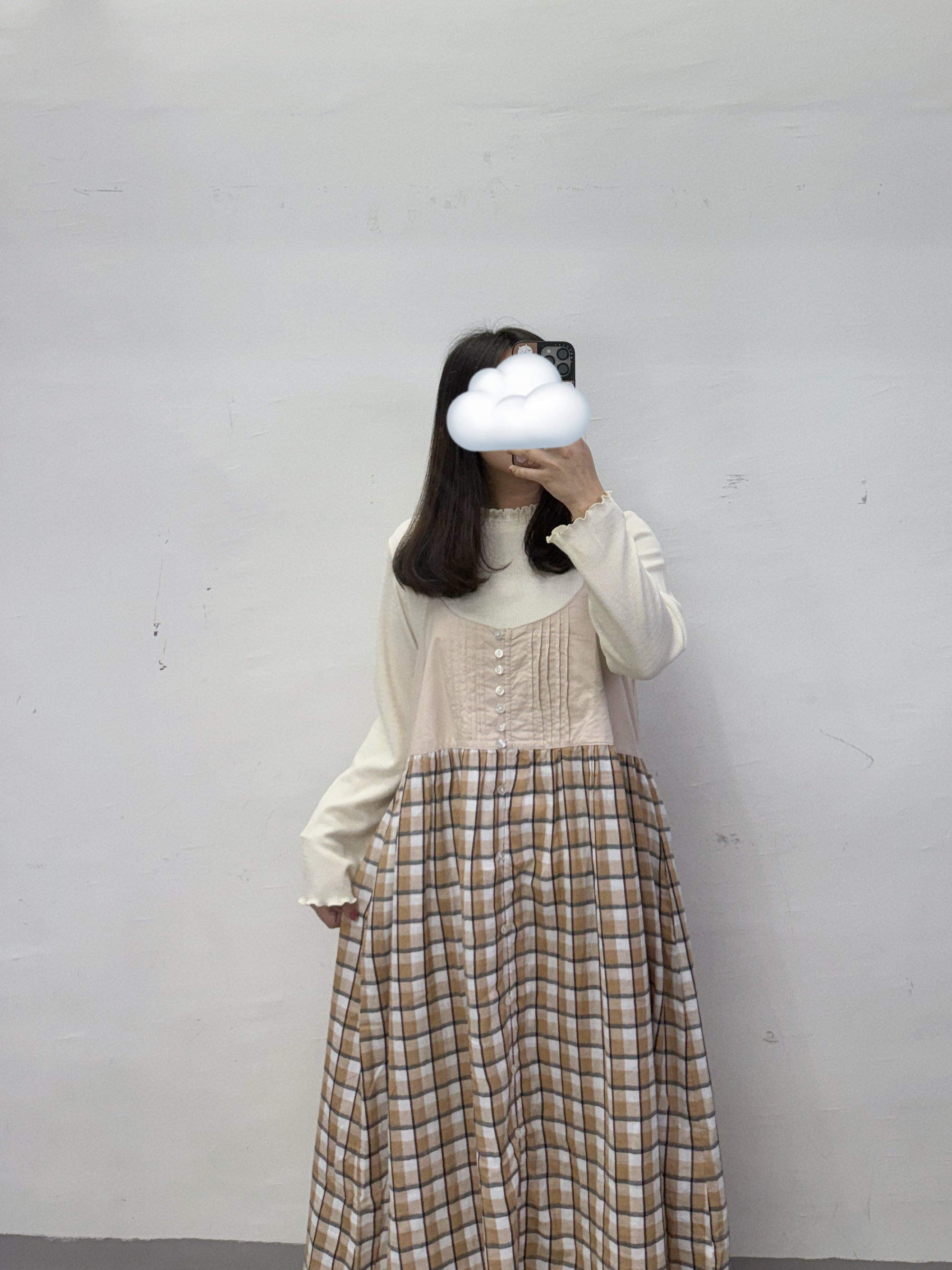 【SALE】下擺ruffle邊basic top丨啡