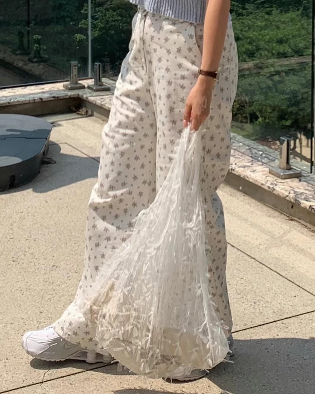 【SALE】蝴蝶結紗紗tote bag｜2 col