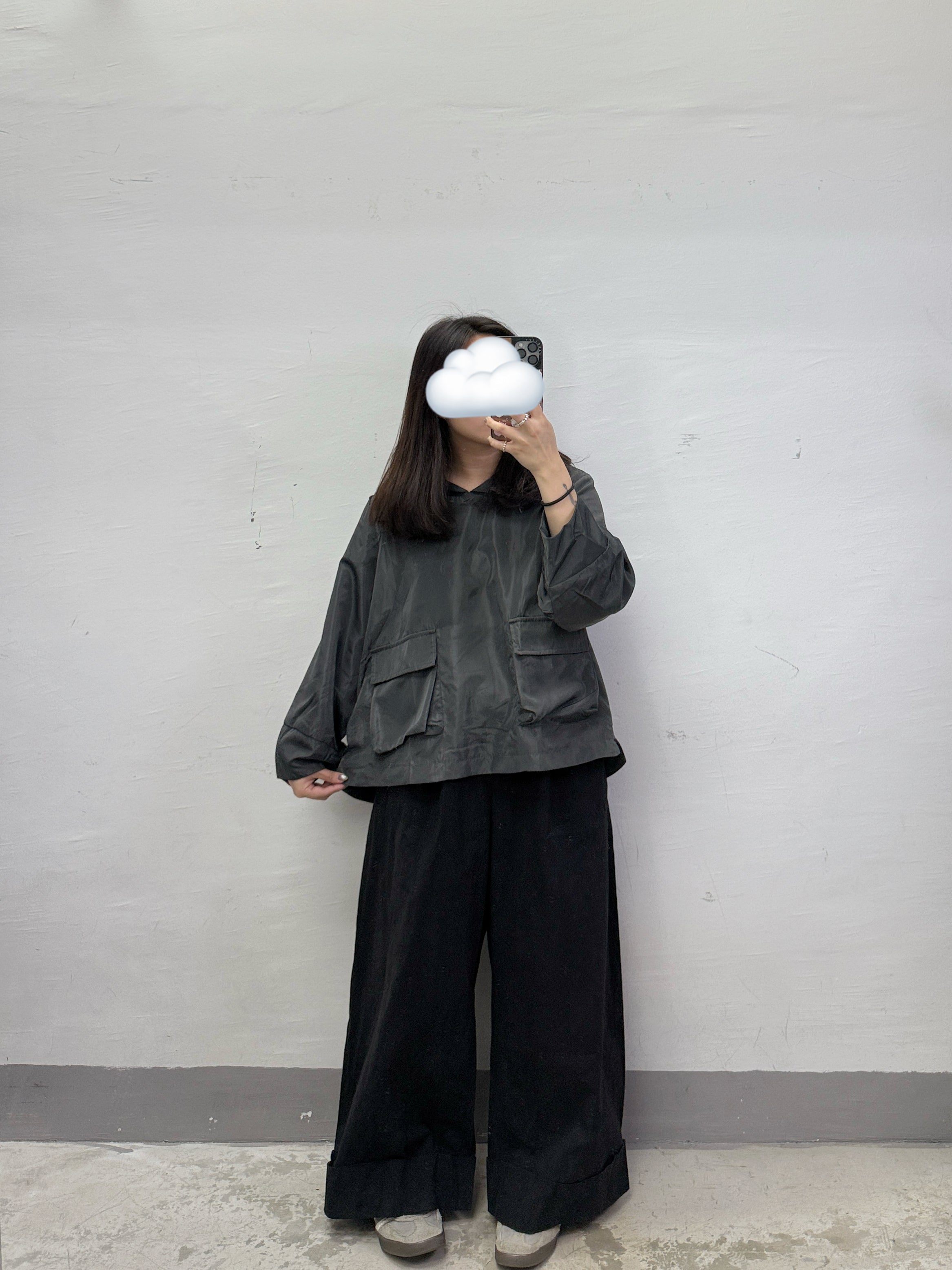 嗦嗦風褸料口袋連帽上衣（內有薄棉內里）丨2 col