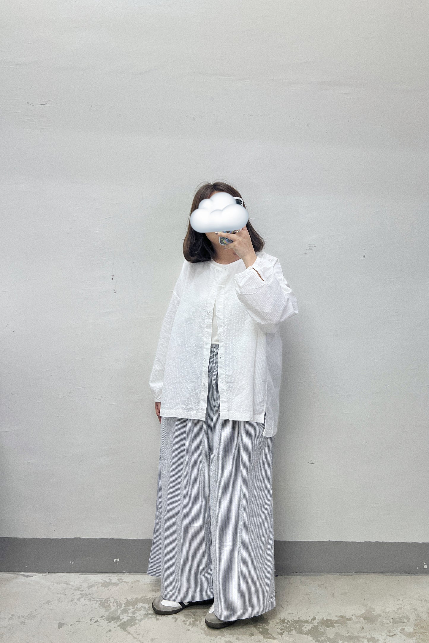 【SALE】推！舒服條子闊褲