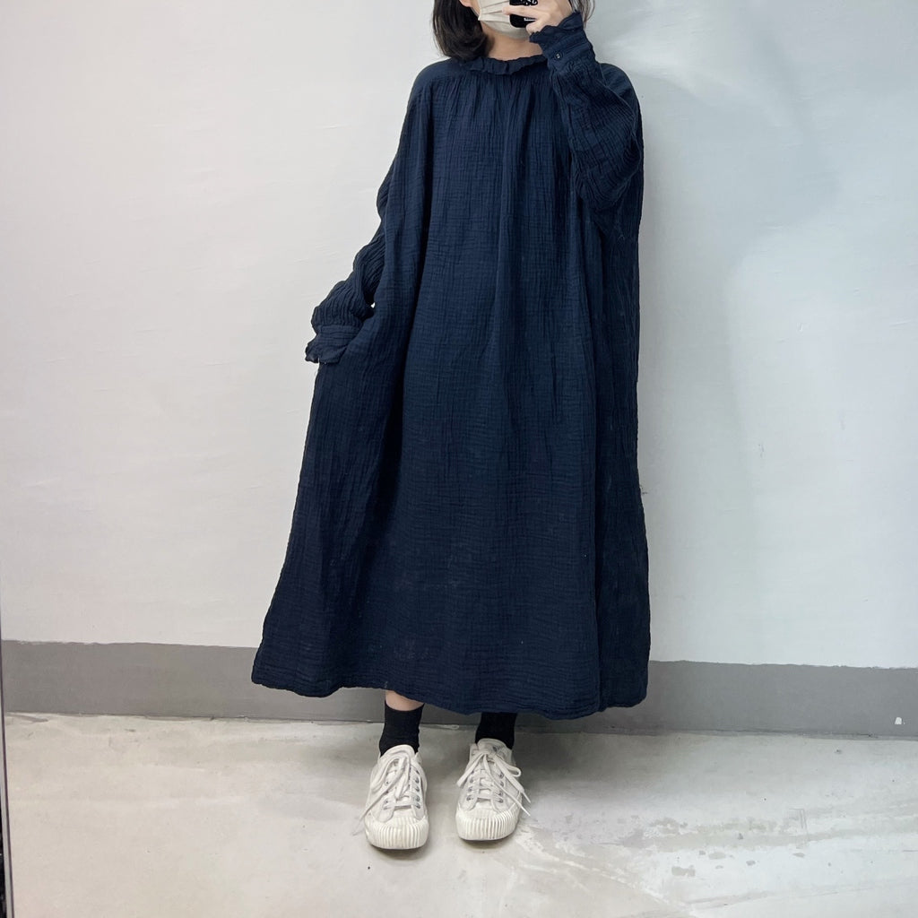 【SALE】bb棉ruffle領 2-way ops｜啡