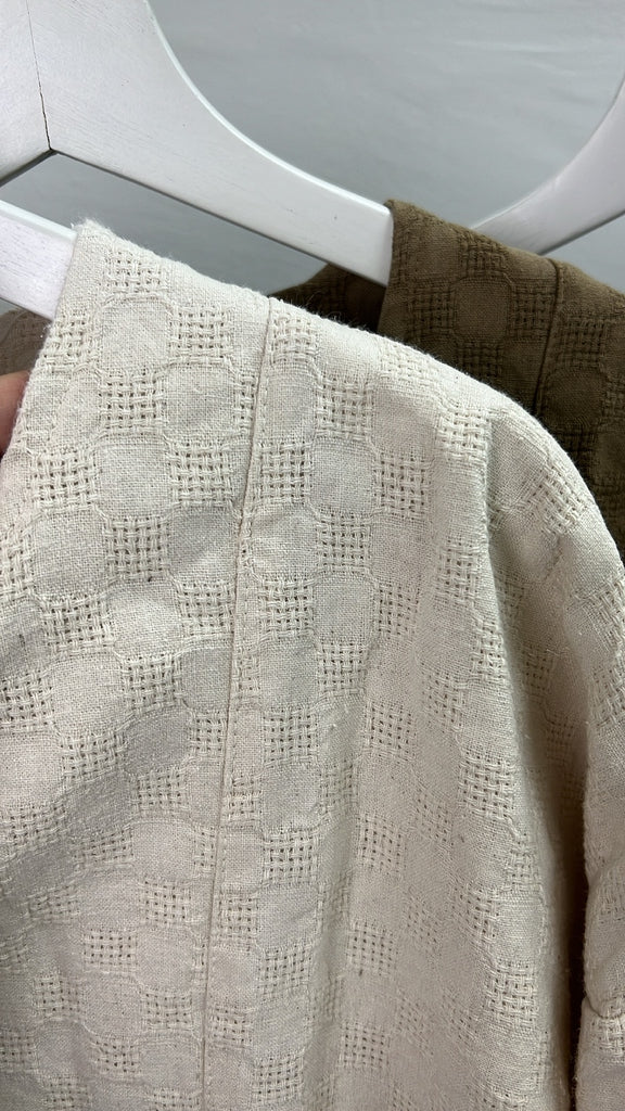 麻質方點外套｜4 col