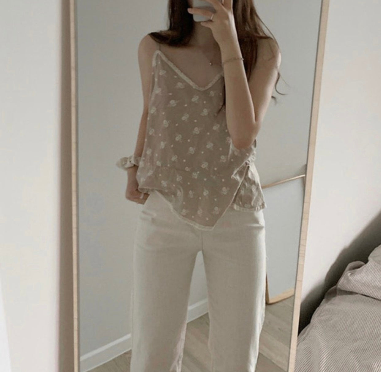 【SALE】刺繡通花外搭｜杏