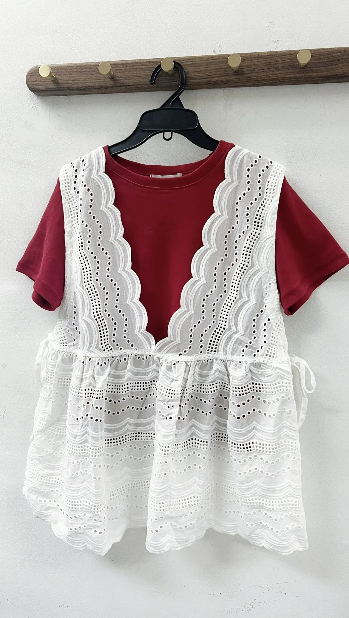 兩側綁帶通花外搭