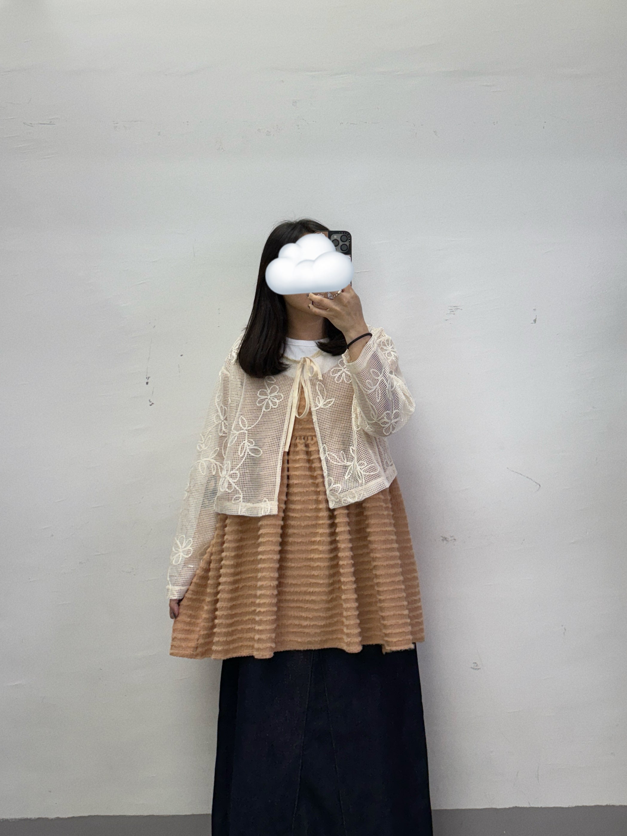 繡花網網綁帶外搭