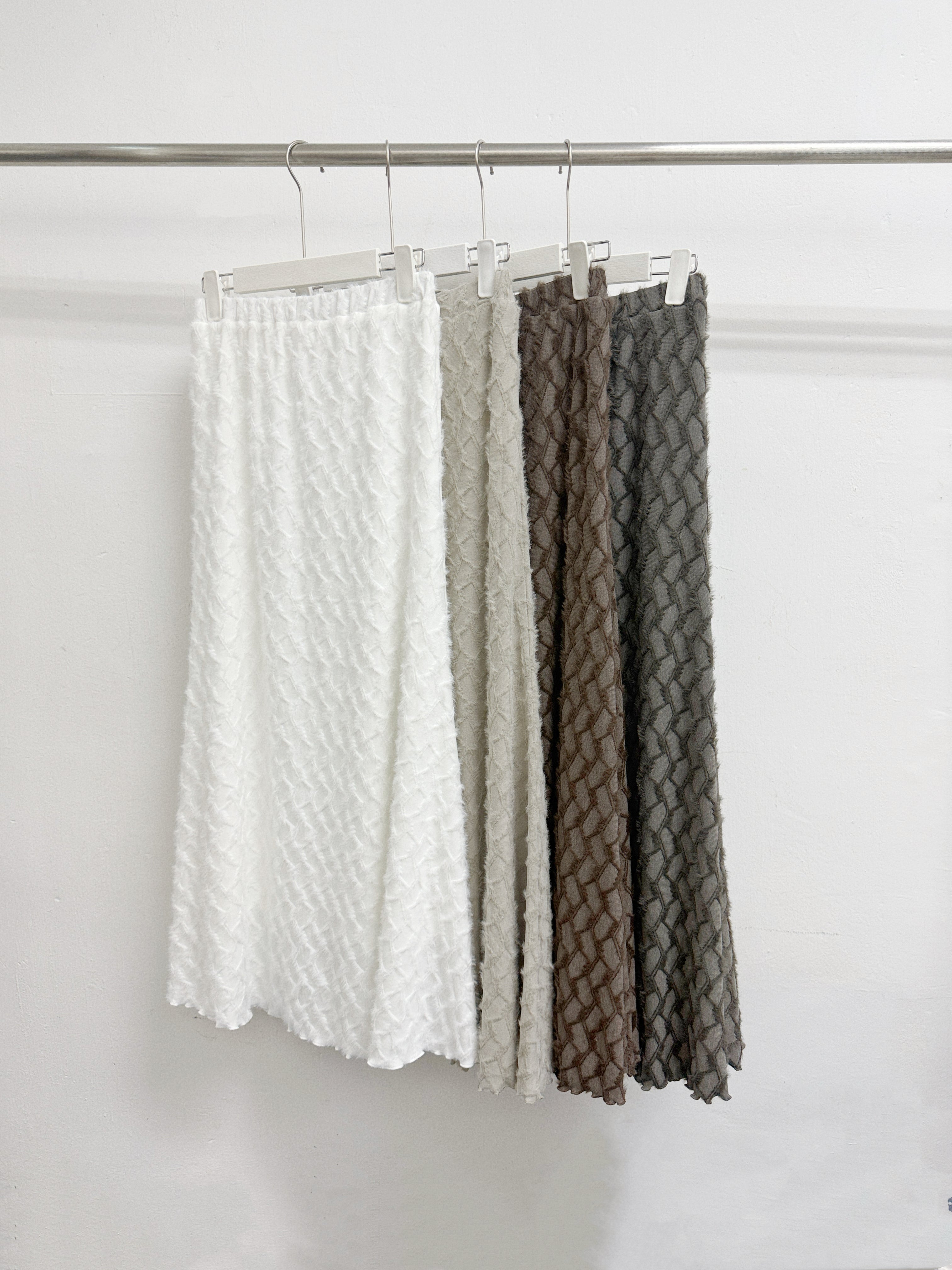 不規則格紋蘇蘇半身裙丨4 col