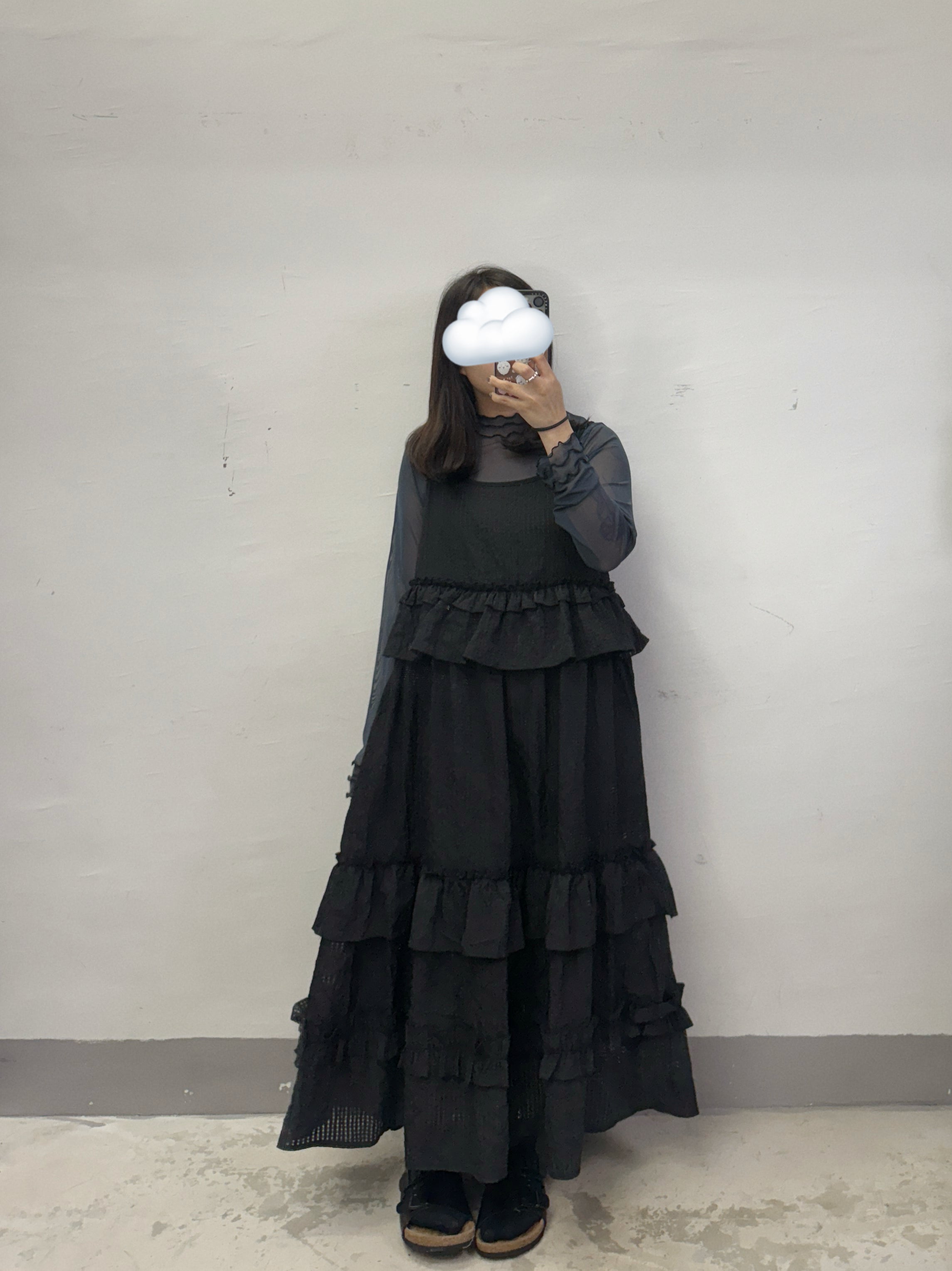 【SALE】格紋ruffle邊吊帶ops丨4 col