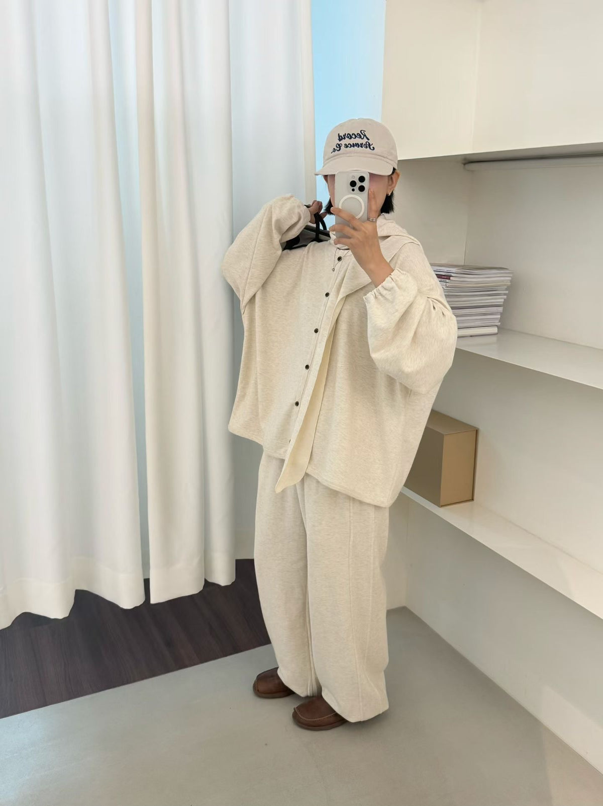 【新品優惠】圓領棉料闊外套丨4 col