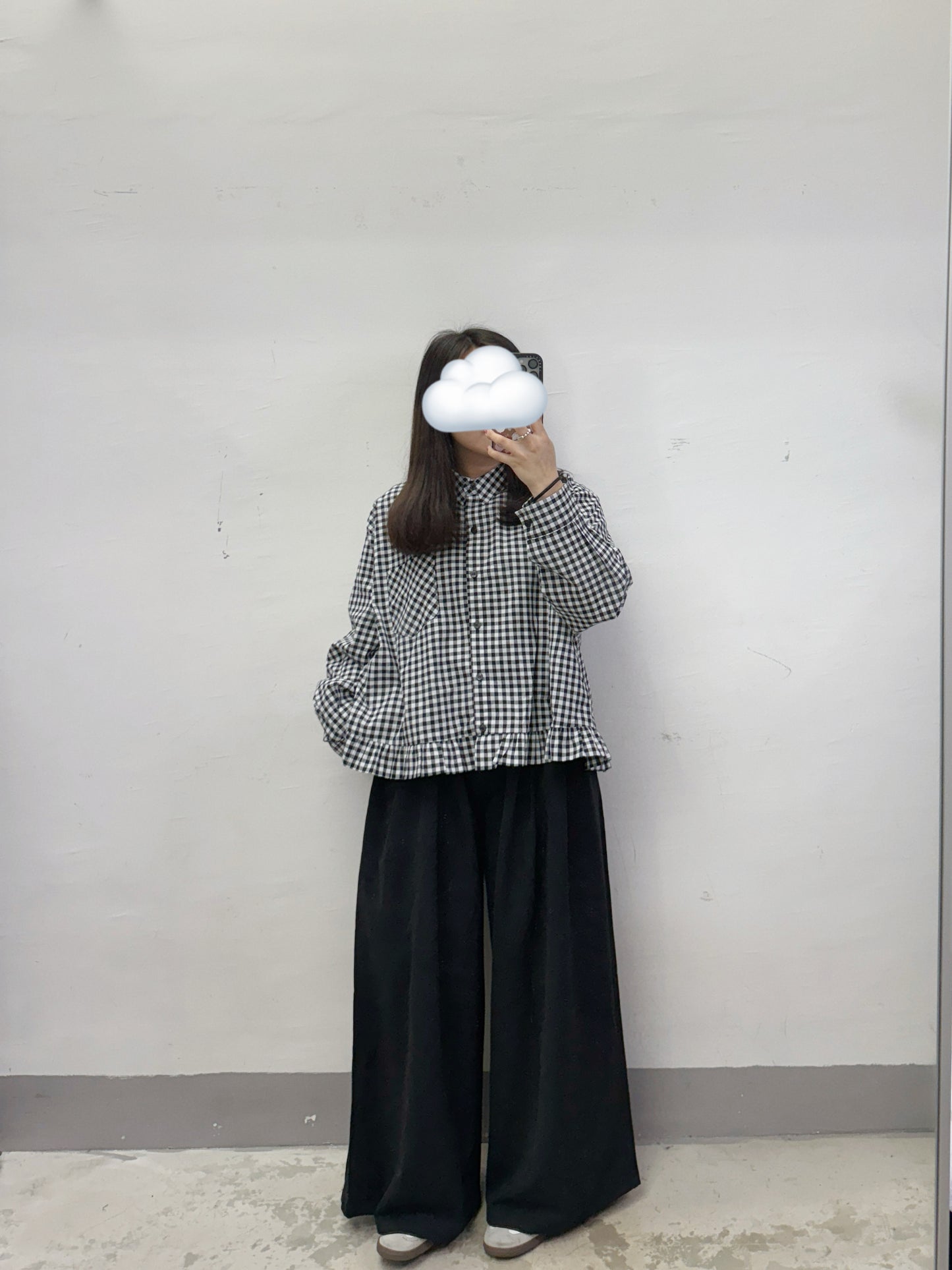 下擺ruffle反領恤top丨3 col