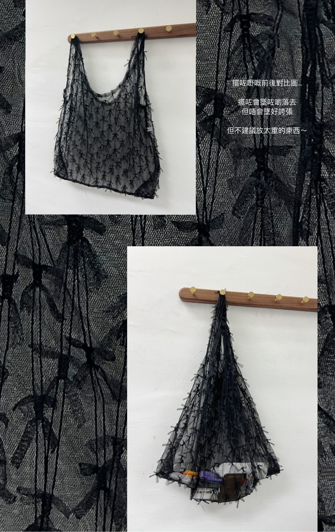 【SALE】蝴蝶結紗紗tote bag｜2 col