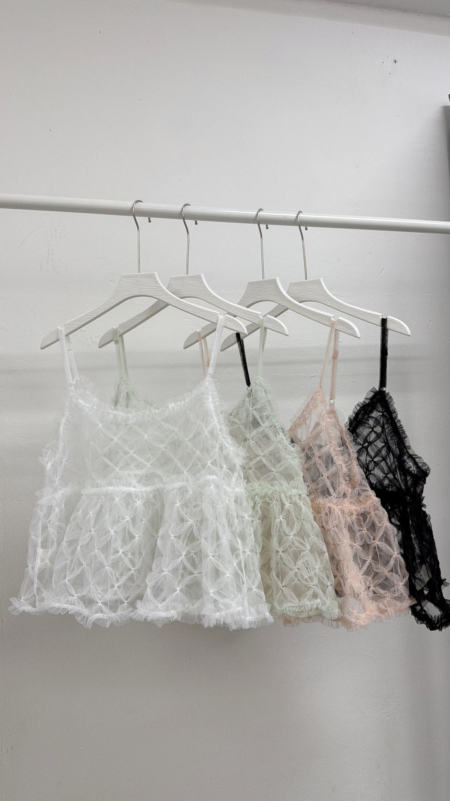 【SALE】立體花紋紗紗外搭丨4 col