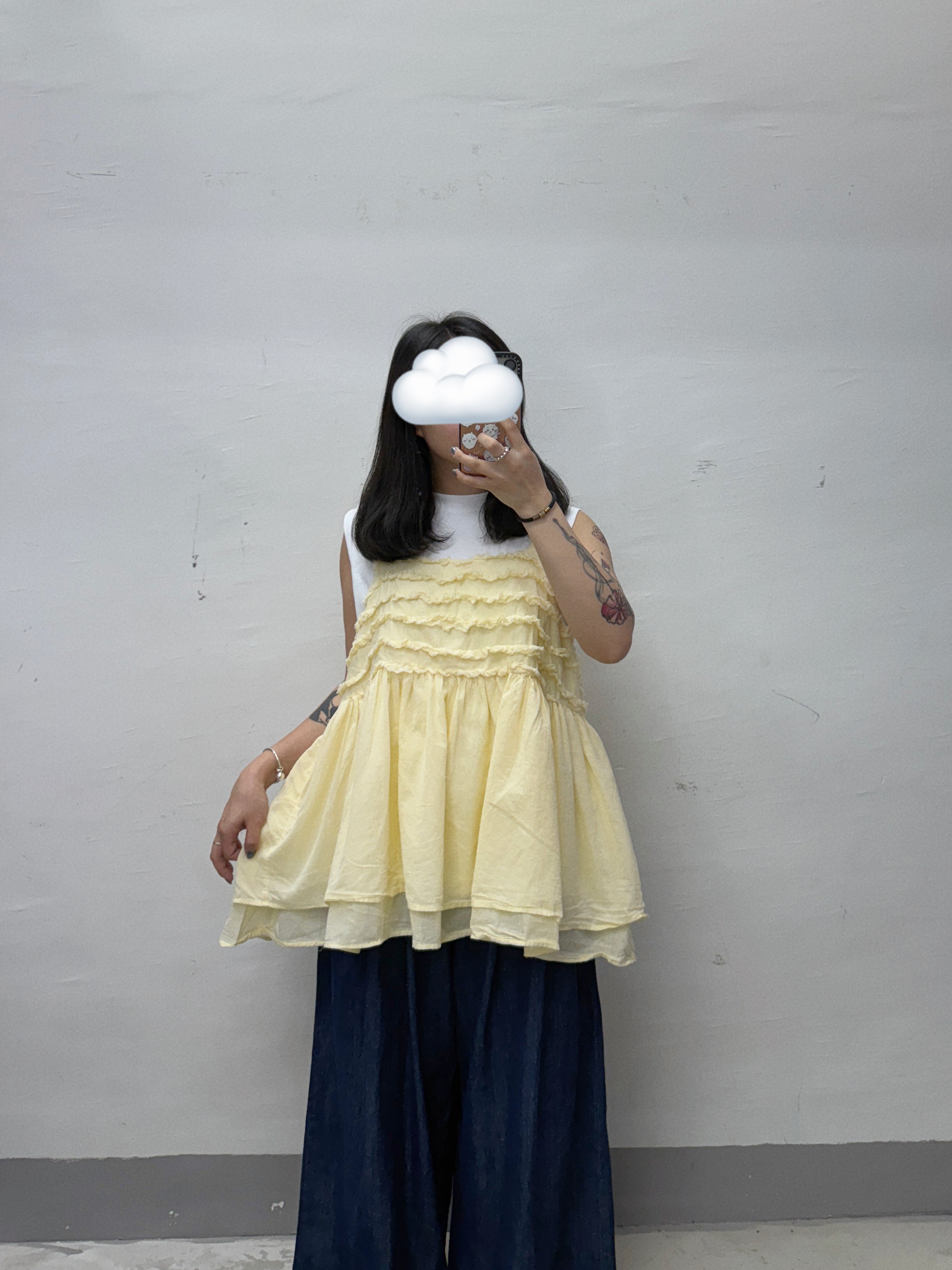 蘇蘇ruffle邊雙層外搭丨2 col