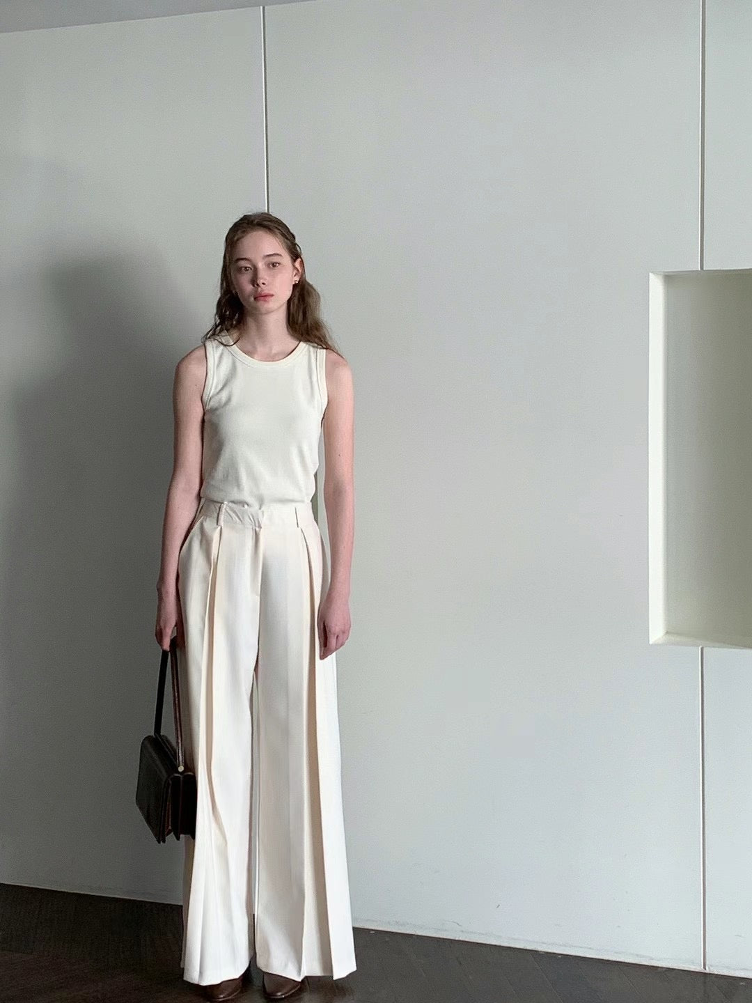 basic tank top｜黑