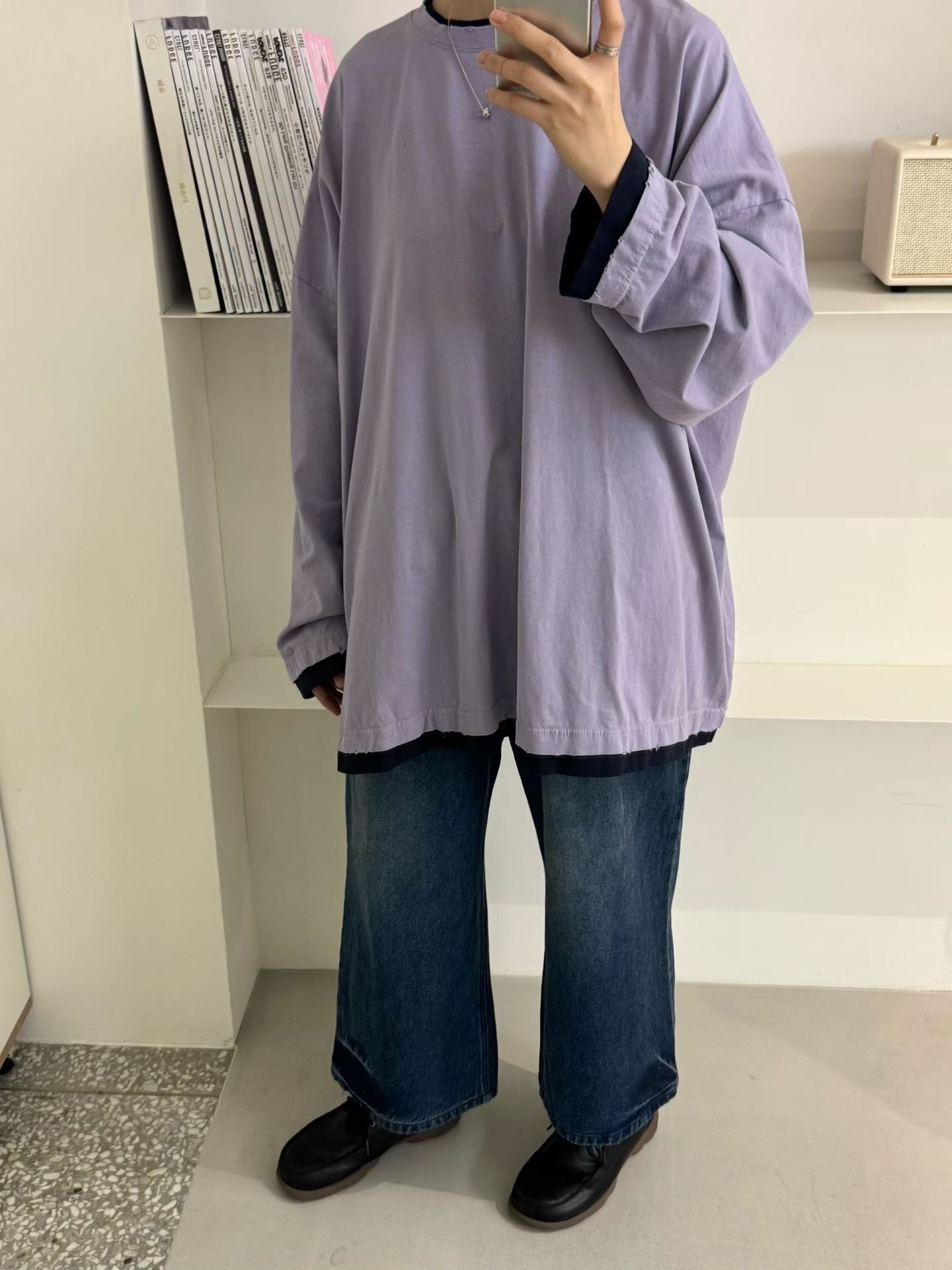 拼色假兩件上衣丨3 col