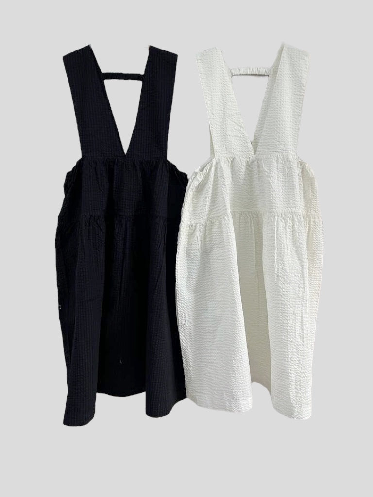 日系暗條紋背心ops｜2 col