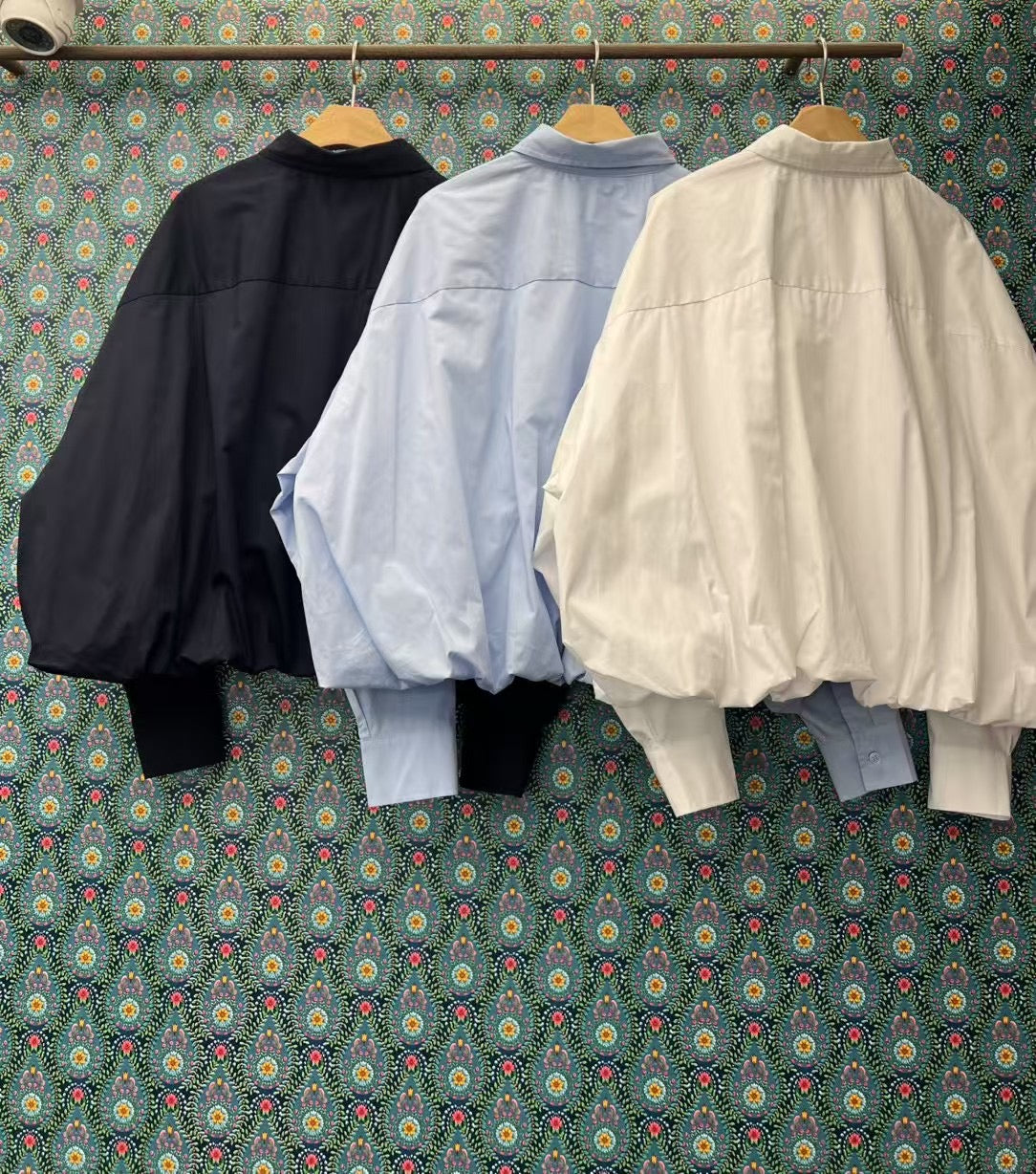 推！泡泡型恤衫｜淺藍