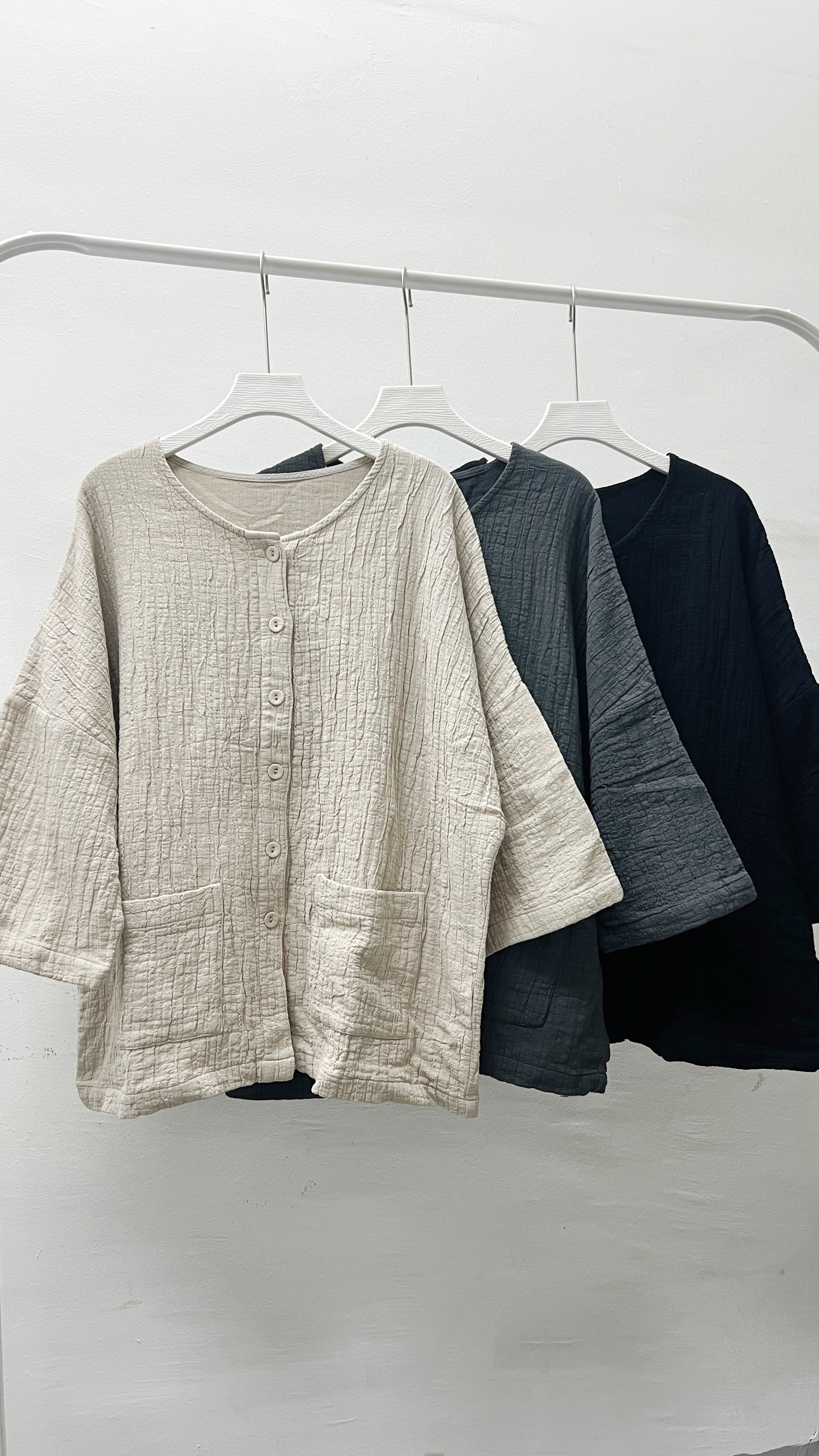 皺皺紋外套｜3 col