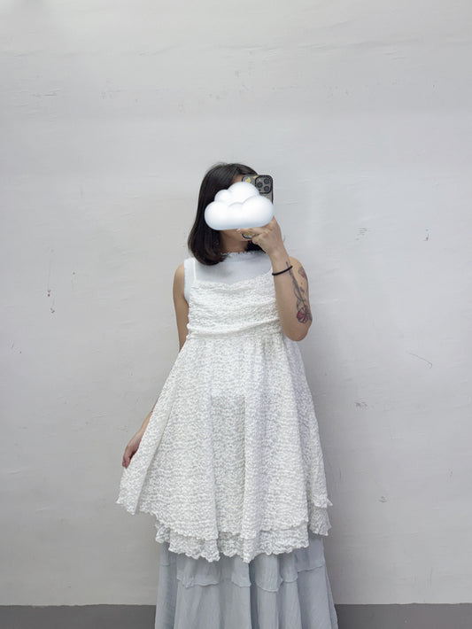 【新品優惠】lace花紋層次後綁帶吊帶外搭丨3 col