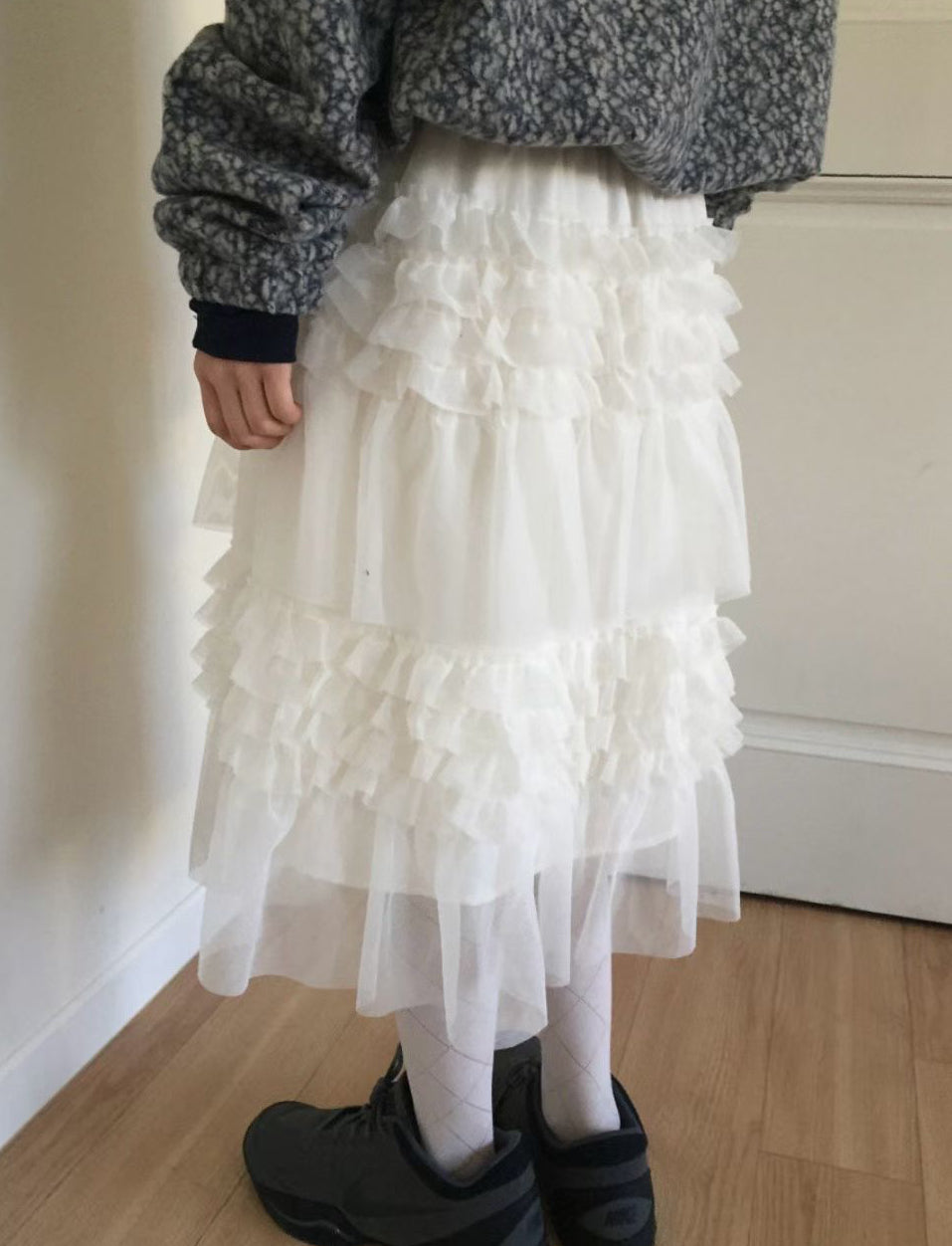 【新品優惠】ruffle紗紗中長蛋糕裙丨2 col