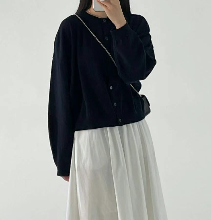 圓領闊身羊毛外套｜8 col