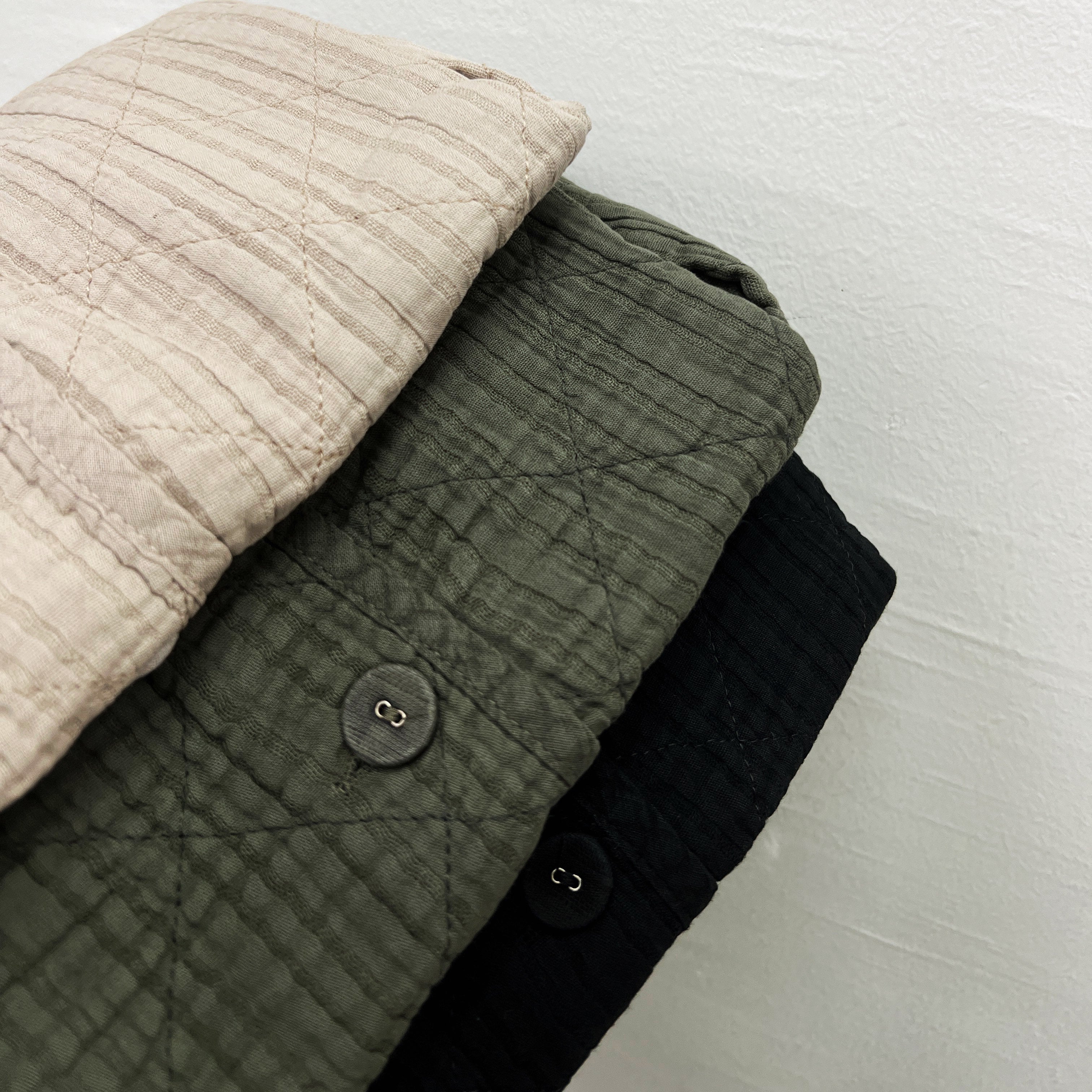 【SALE】車線菱格暗條紋vest｜3 col