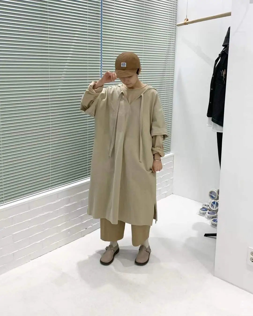 【SALE】有帽中袖ops｜3 col