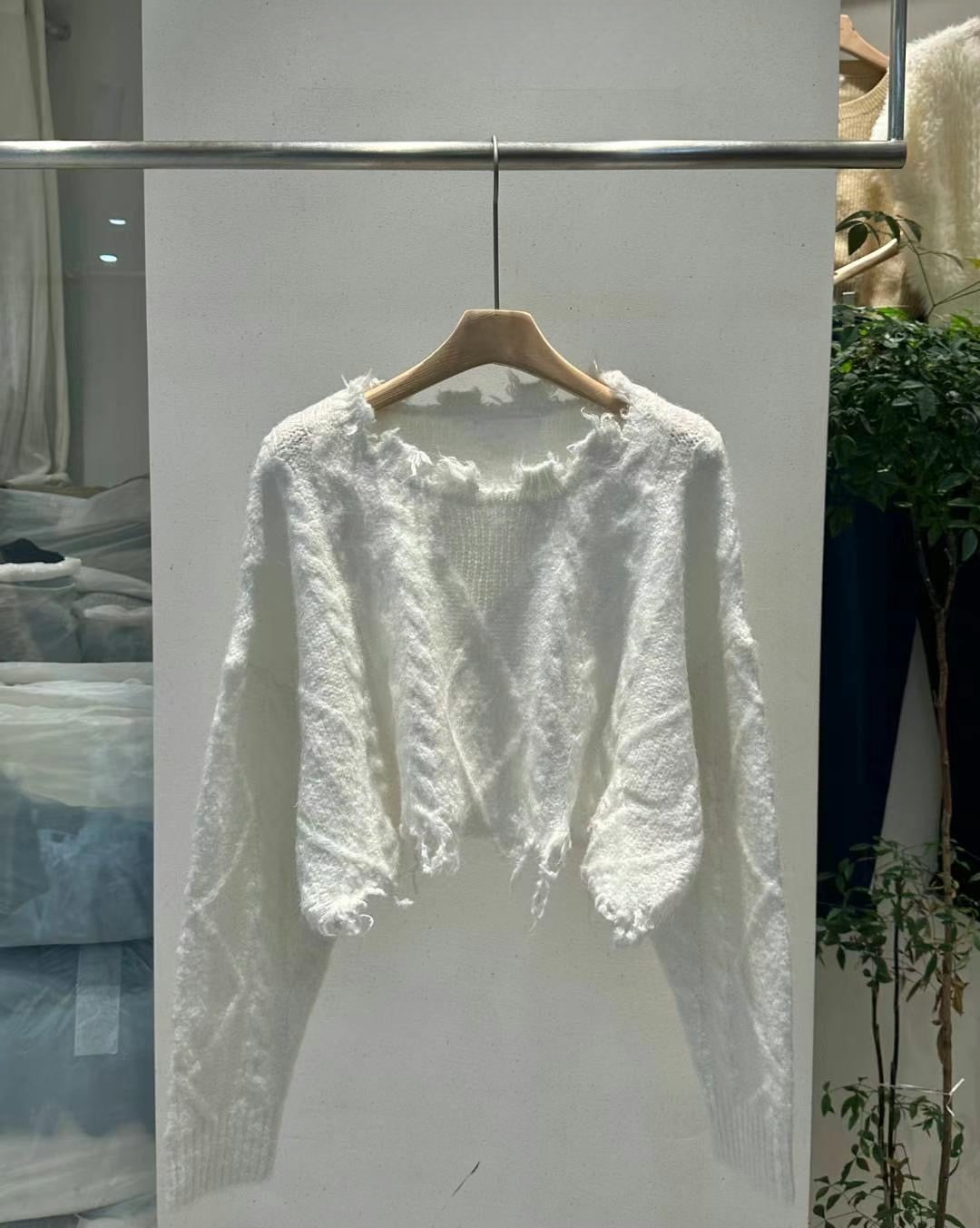 【SALE】麻花紋短款冷衫｜4 col
