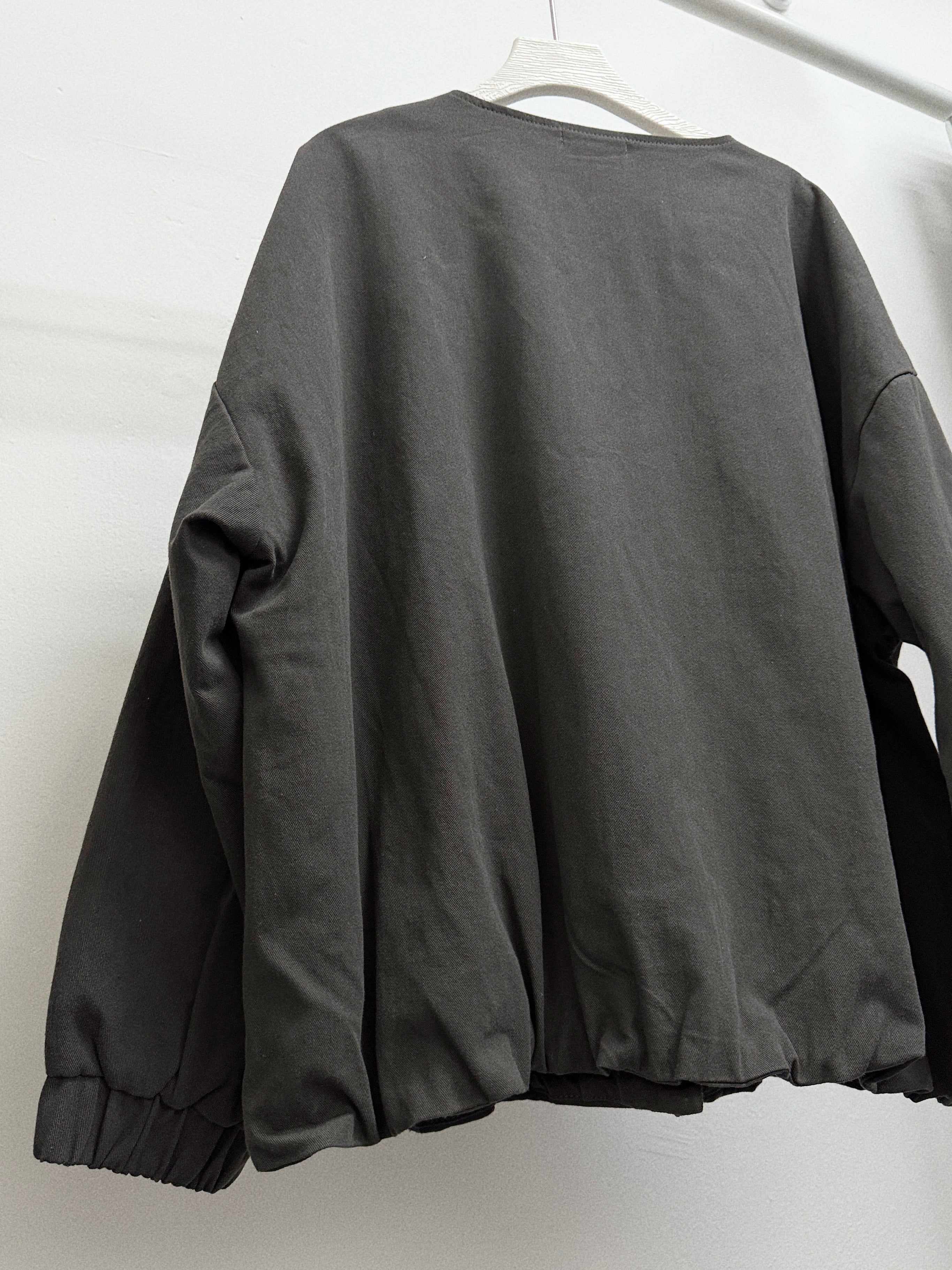 斜布料啪鈕外套丨3 col