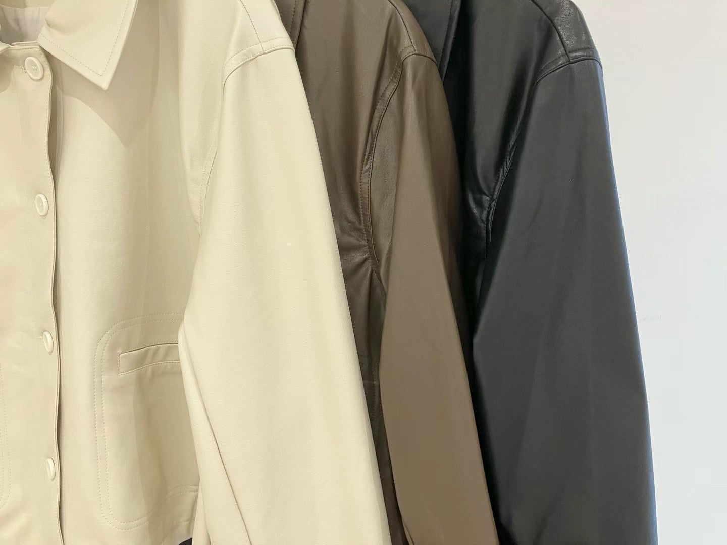 【SALE】PU皮外套｜黑