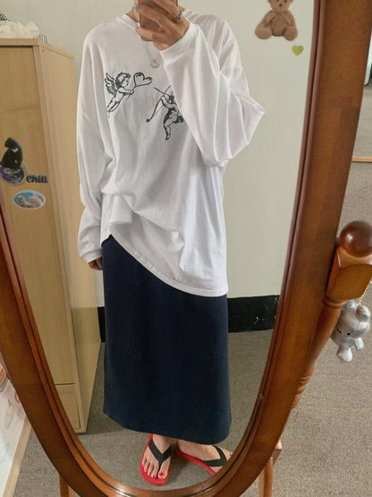 cupid print top丨2 col