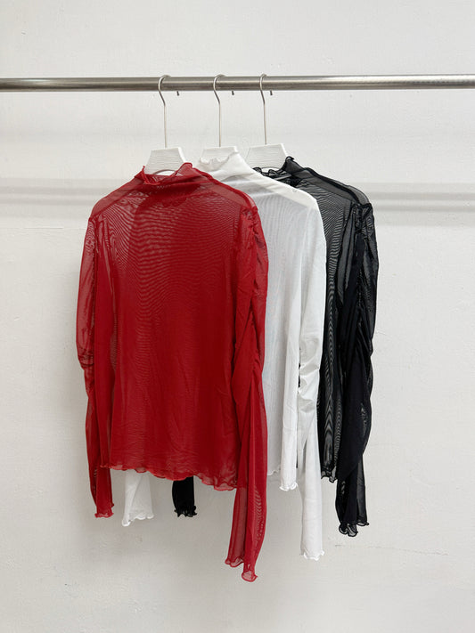 【新品優惠】束袖透膚打底丨3 col