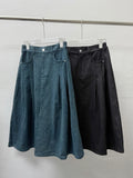 中長牛仔半身裙丨2 col
