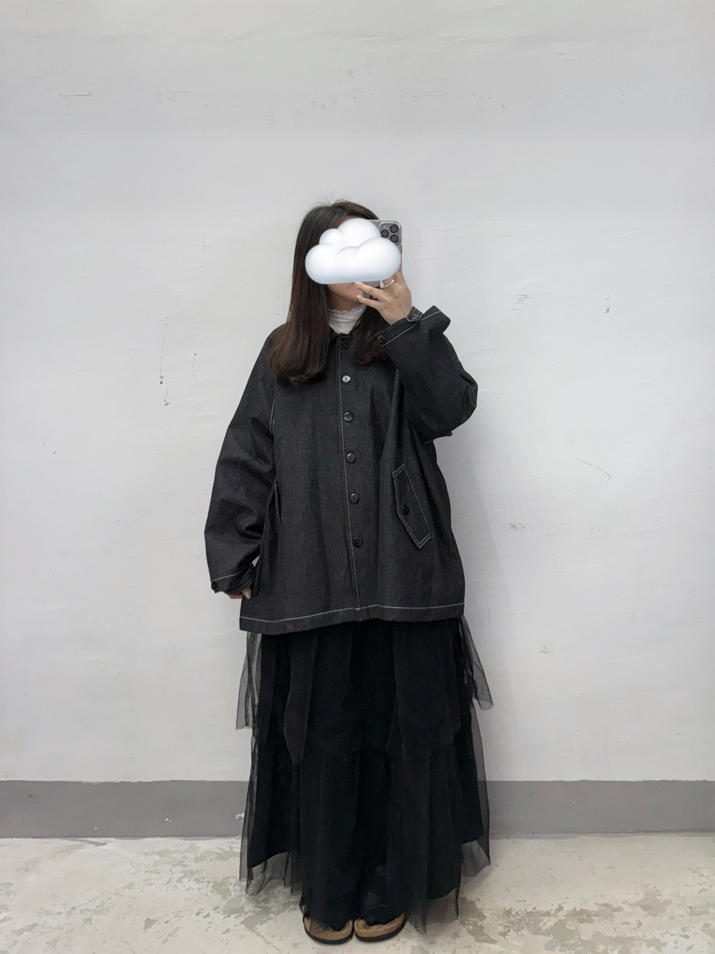 【新品優惠】明線牛仔闊型外套