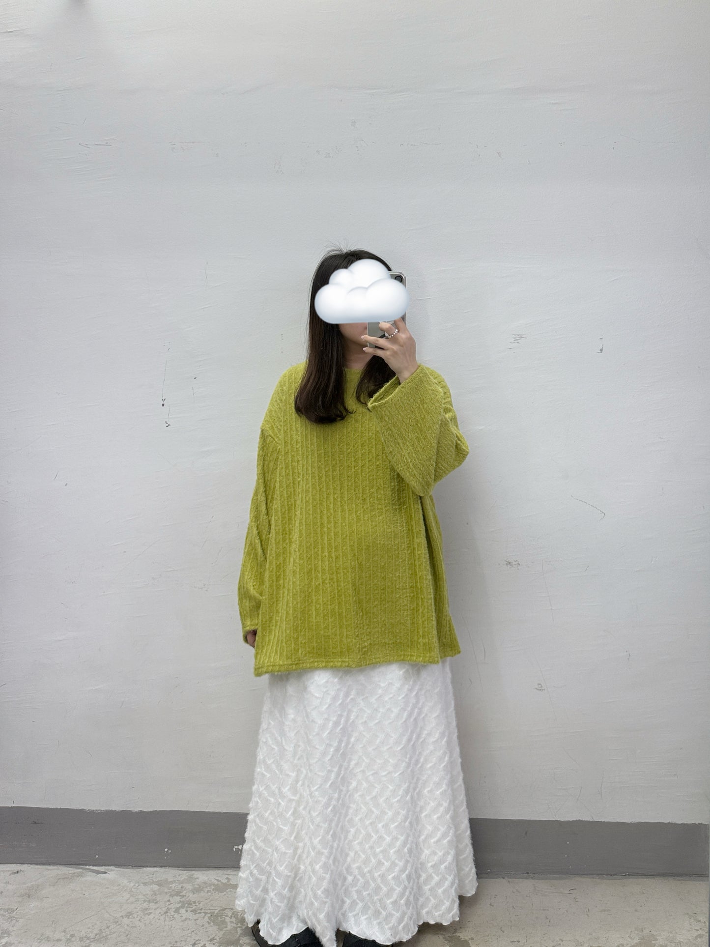 【SALE】暗花紋軟綿綿舒服針織上衣丨4 col