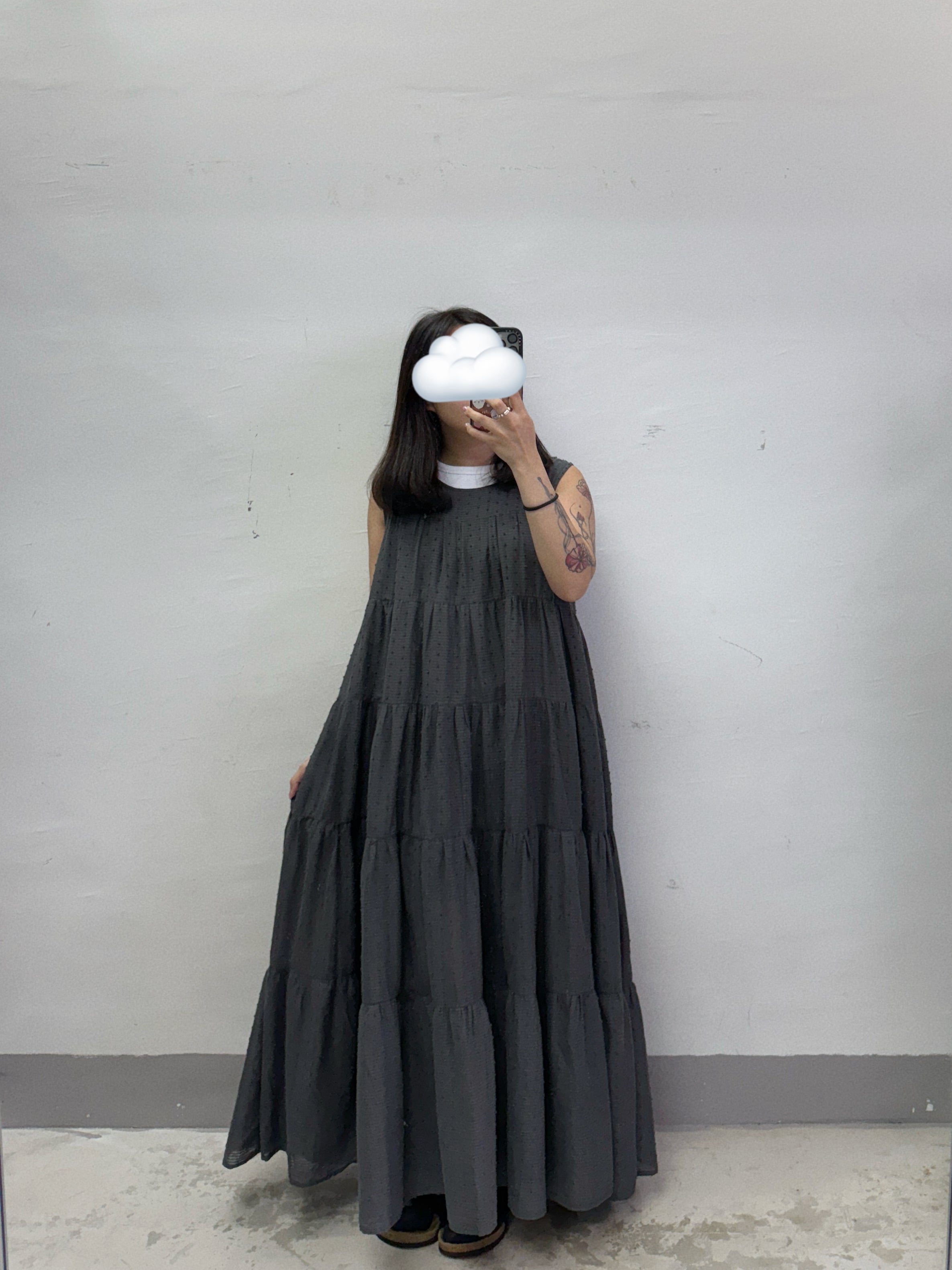 【SALE】點點暗紋層層ops丨2 col