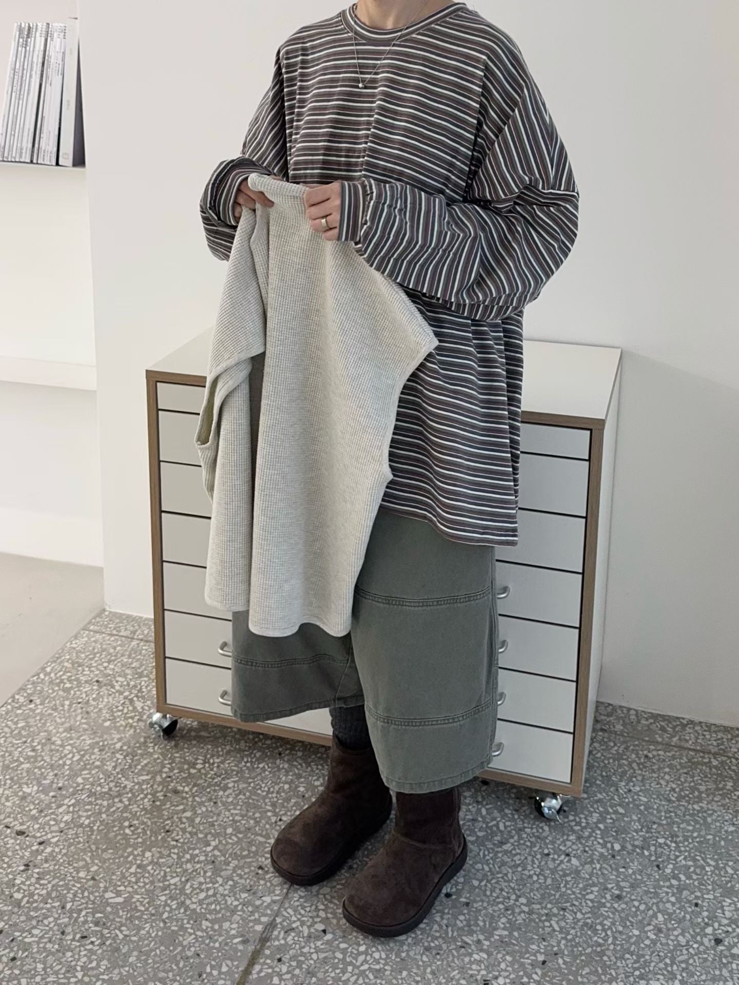 靚拼色條紋上衣丨4 col