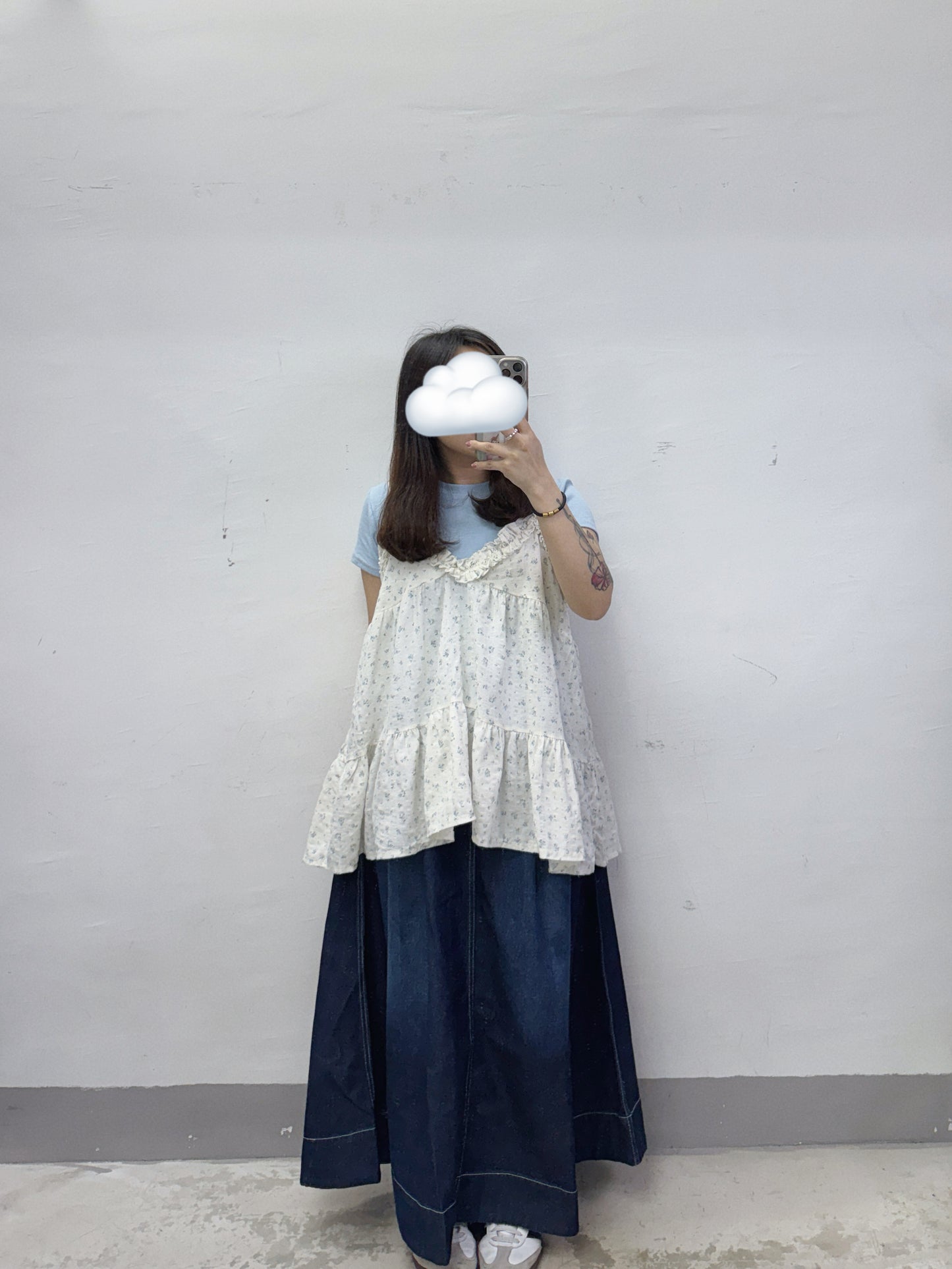 碎花ruffle邊外搭丨2 col