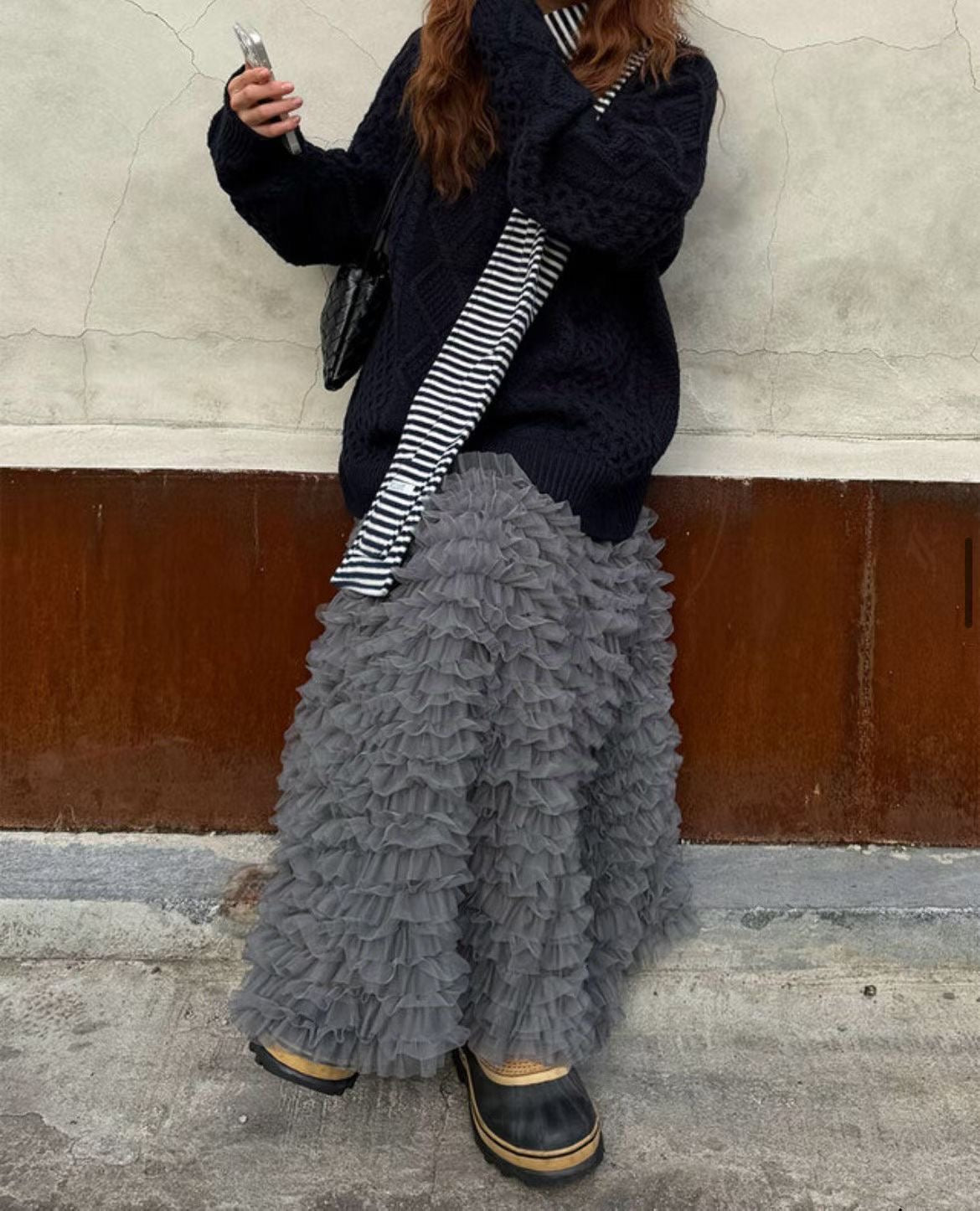 層層ruffle邊紗紗裙丨2 col