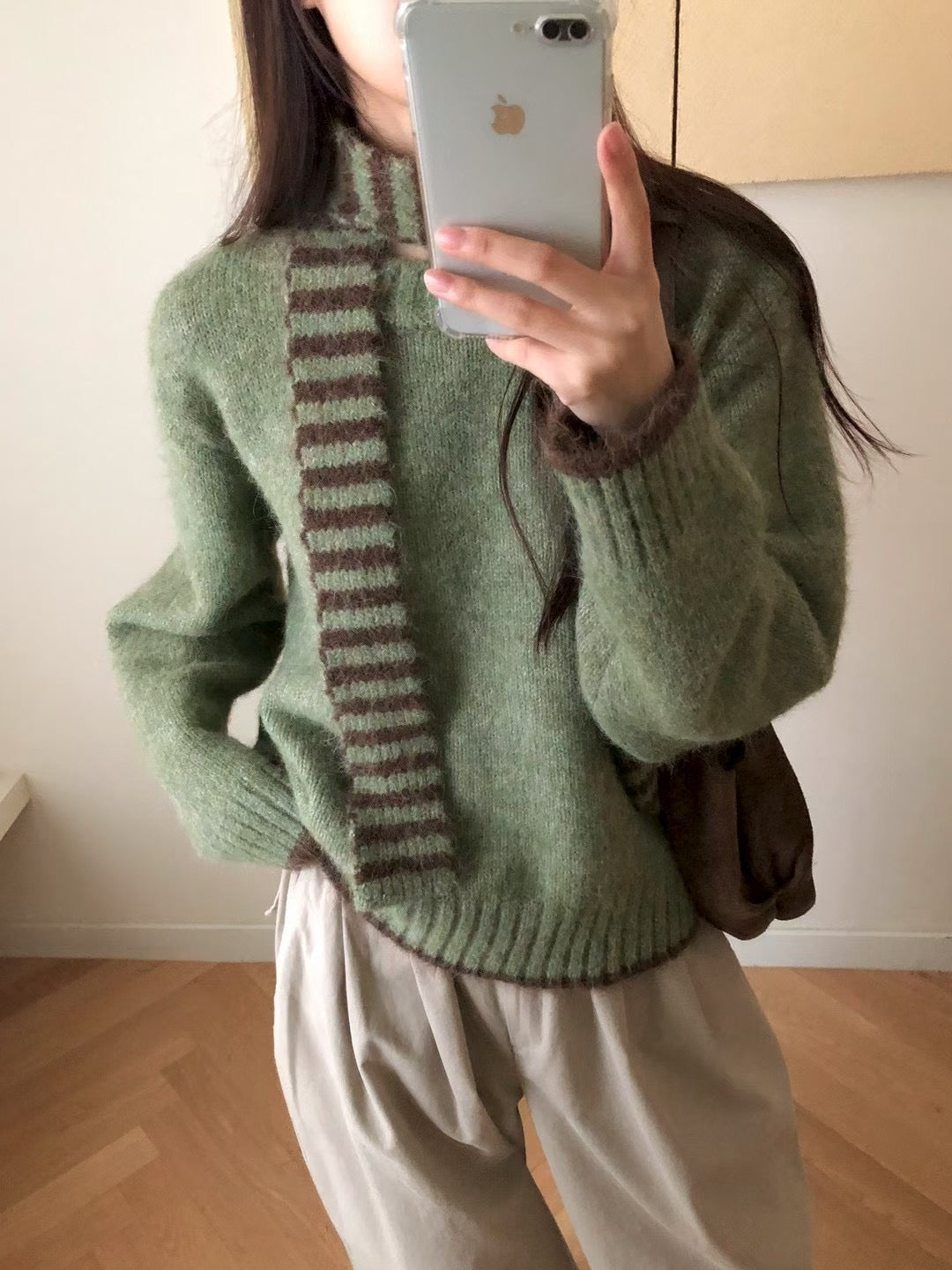 【新品優惠】SET!圍巾拼色毛衣丨4 col